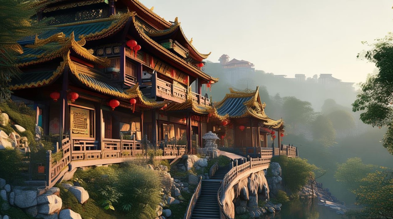重庆山顶上的寺庙