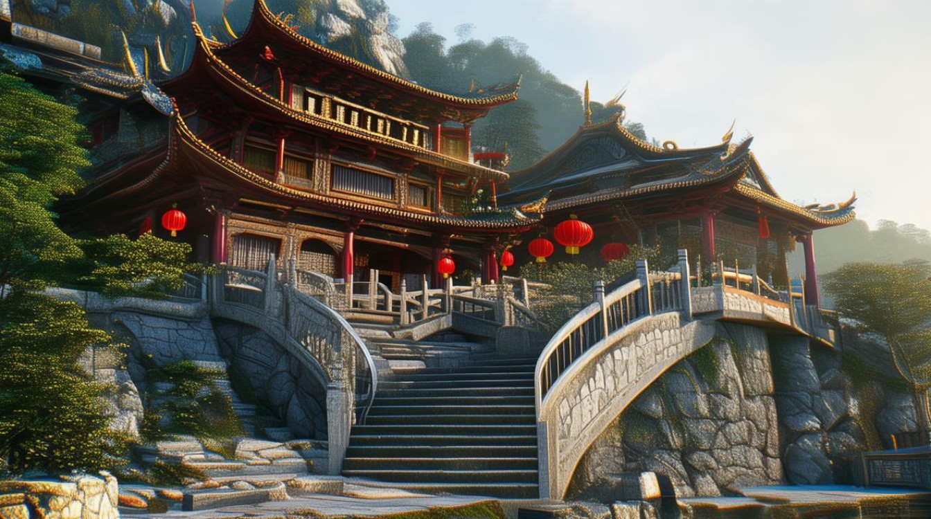 重庆山顶上的寺庙