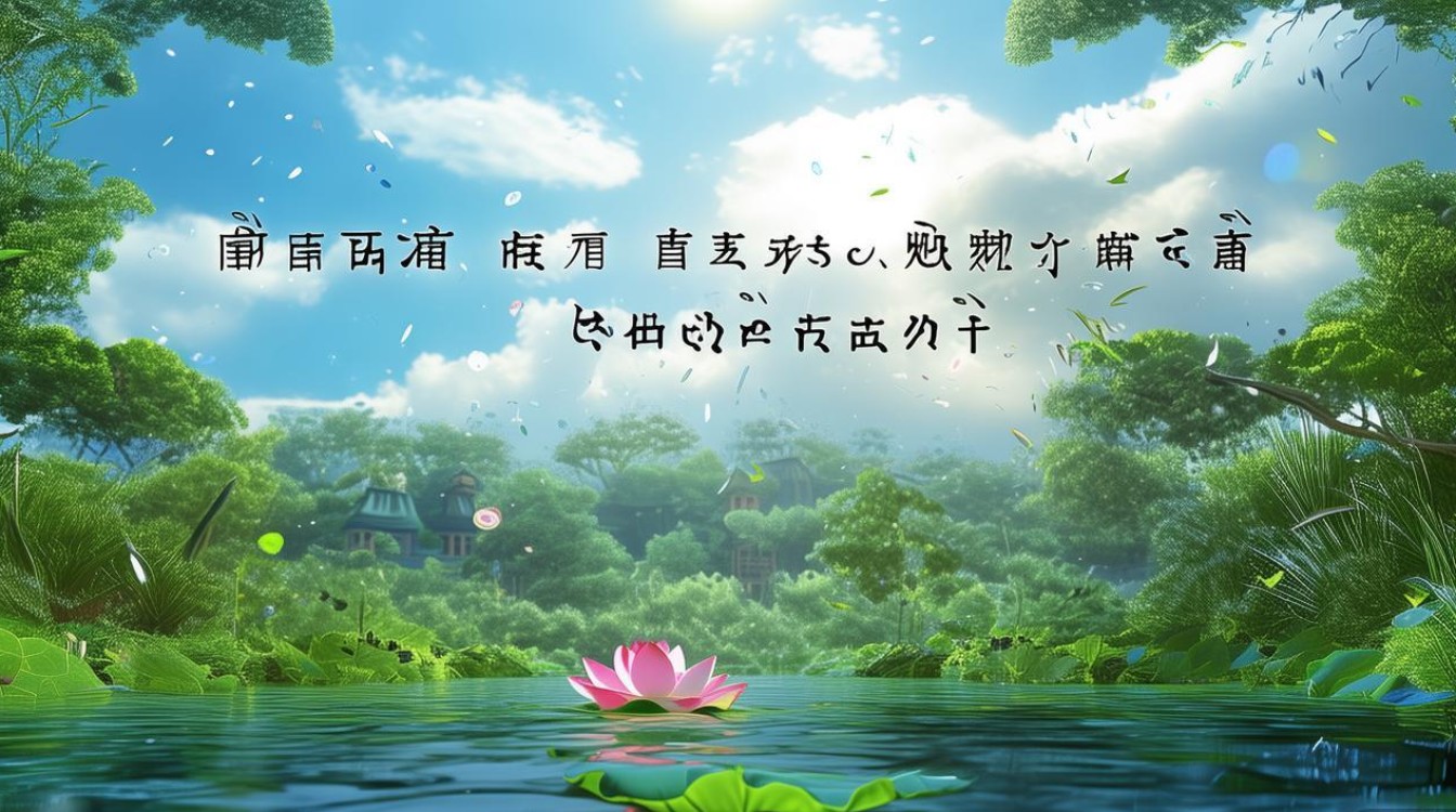佛教绿色屏保