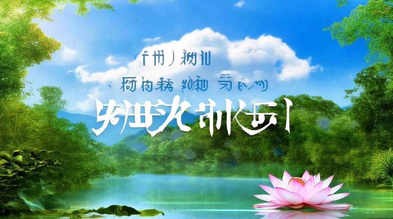 佛教绿色屏保