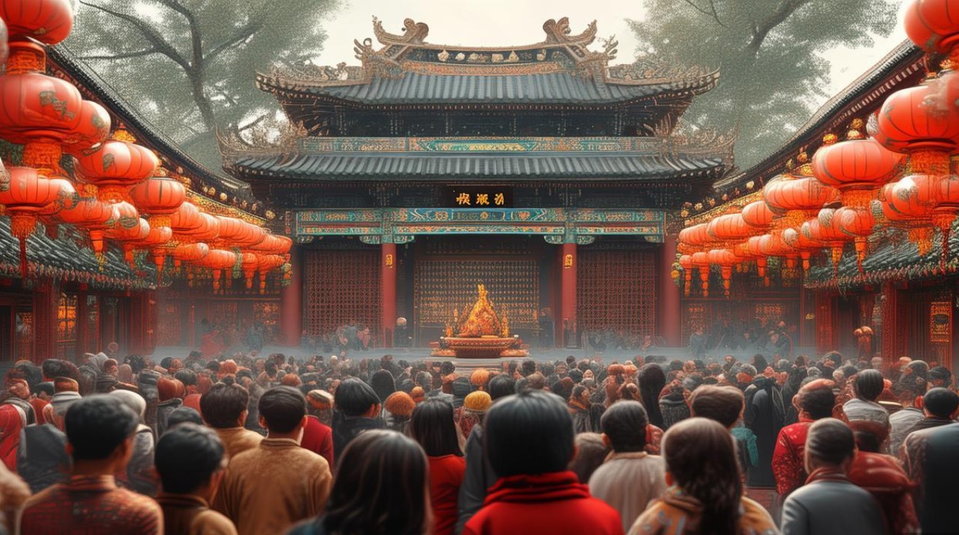 春节时候去寺庙