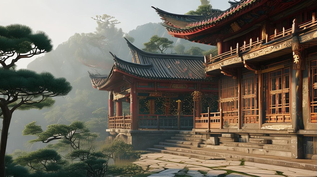 重庆附近山上的寺庙