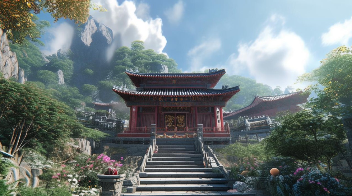 重庆附近山上的寺庙