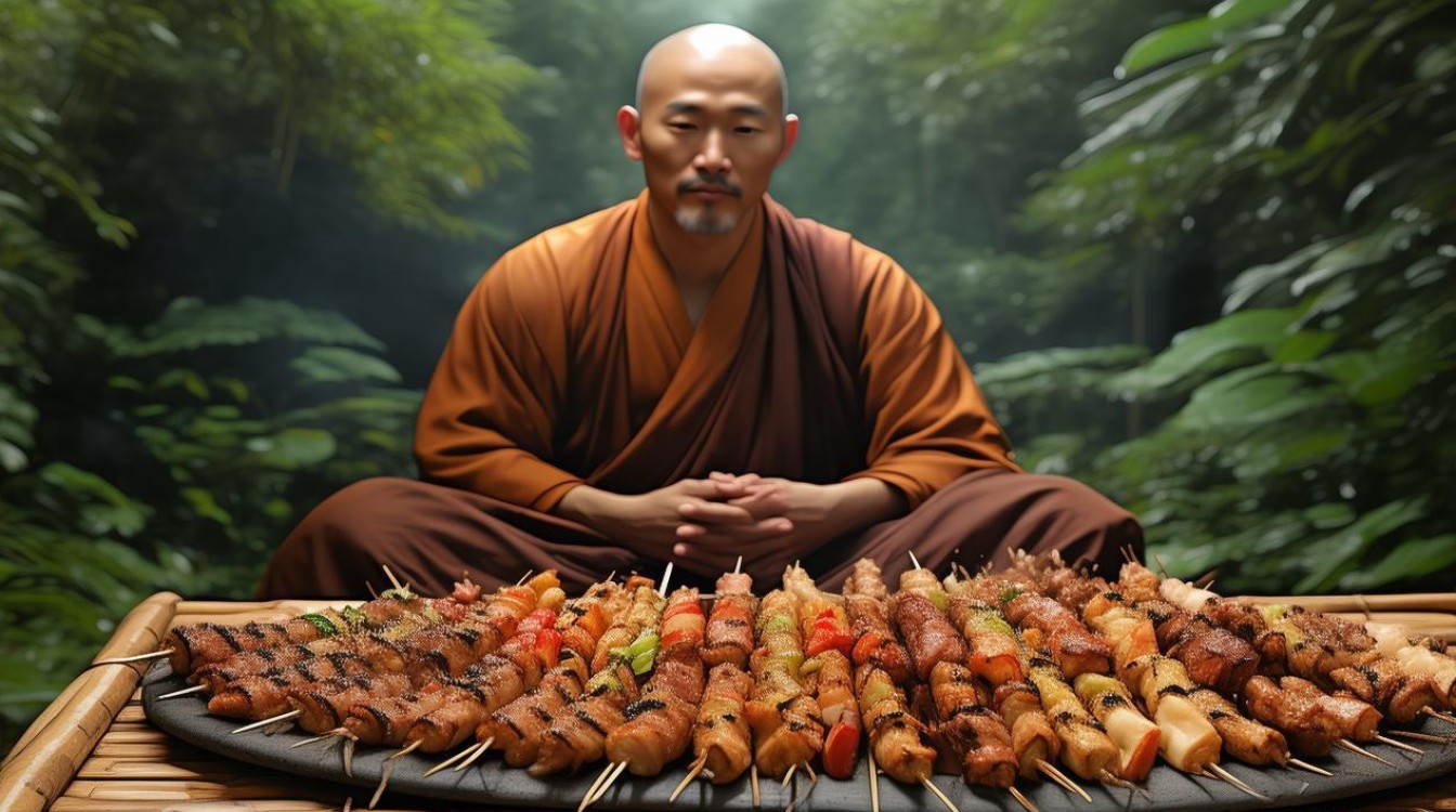 佛教看烧烤