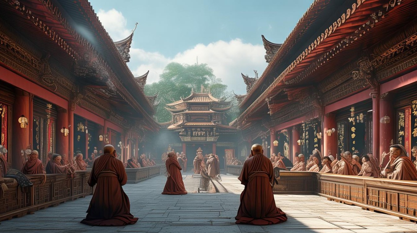 椤严咒寺庙念诵