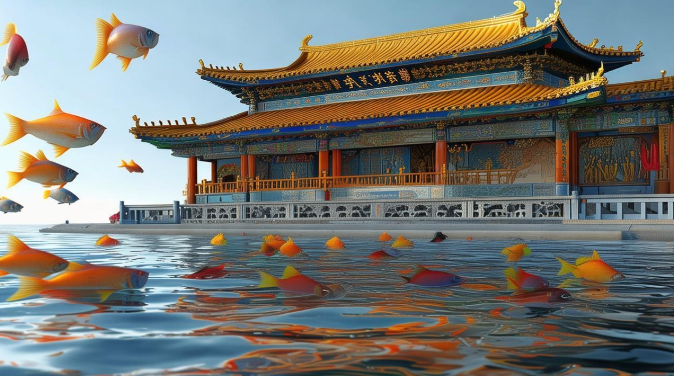 大连放生海鱼寺庙