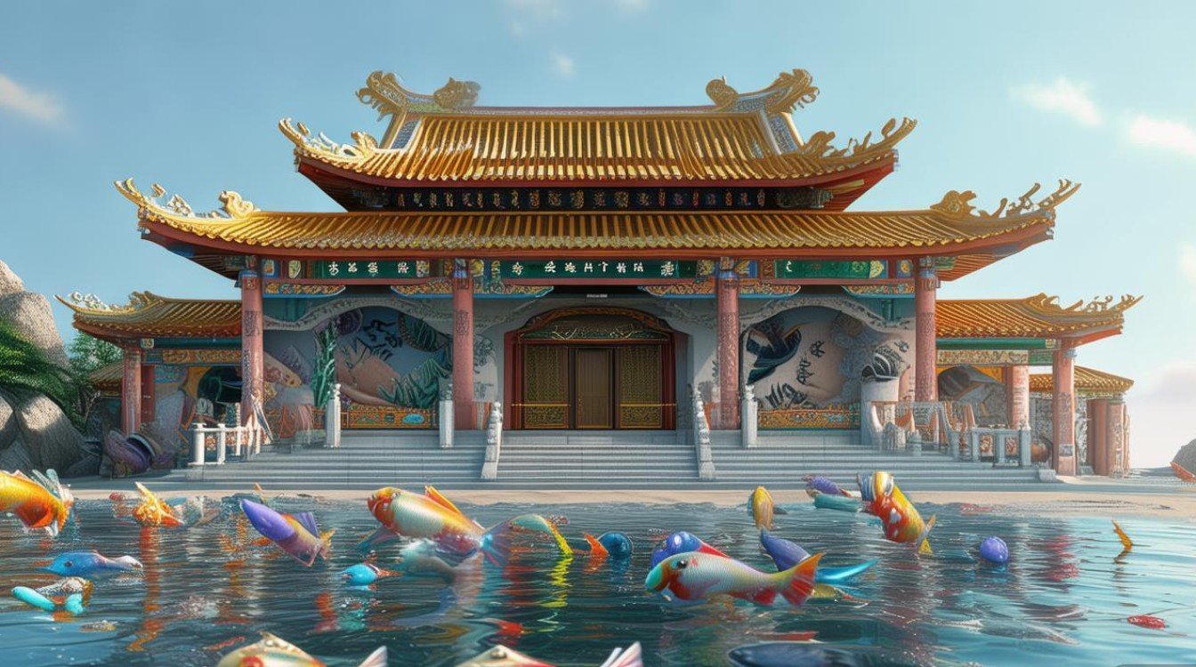 大连放生海鱼寺庙