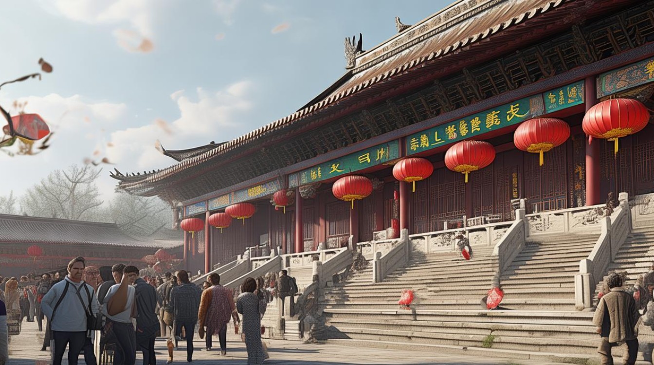 清明节到寺庙