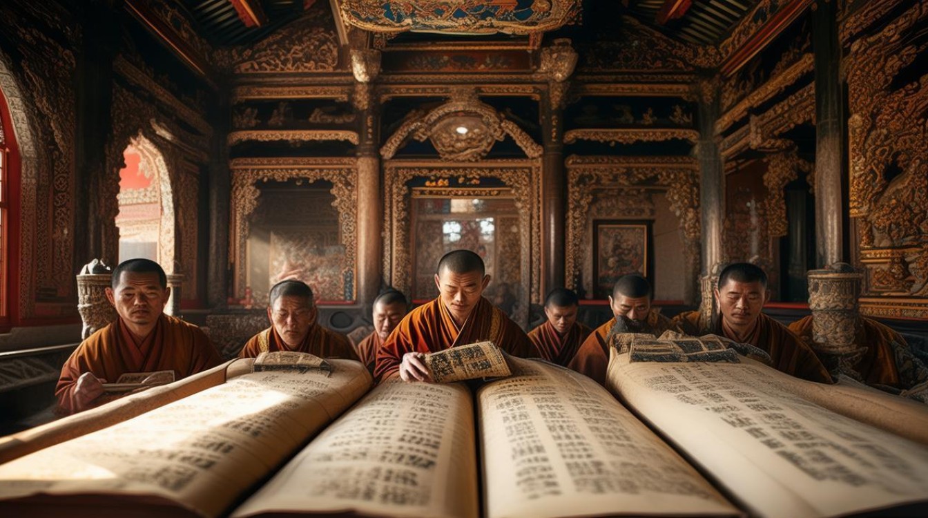 地藏经寺庙读诵