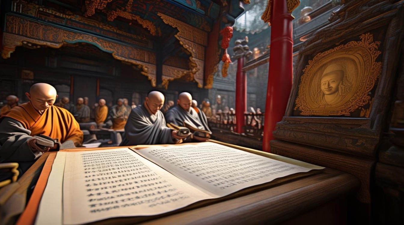 地藏经寺庙读诵