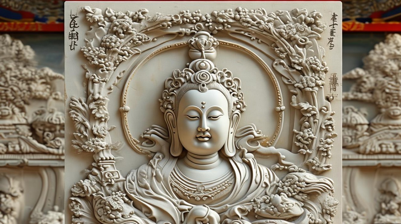 文殊菩萨说法浮雕