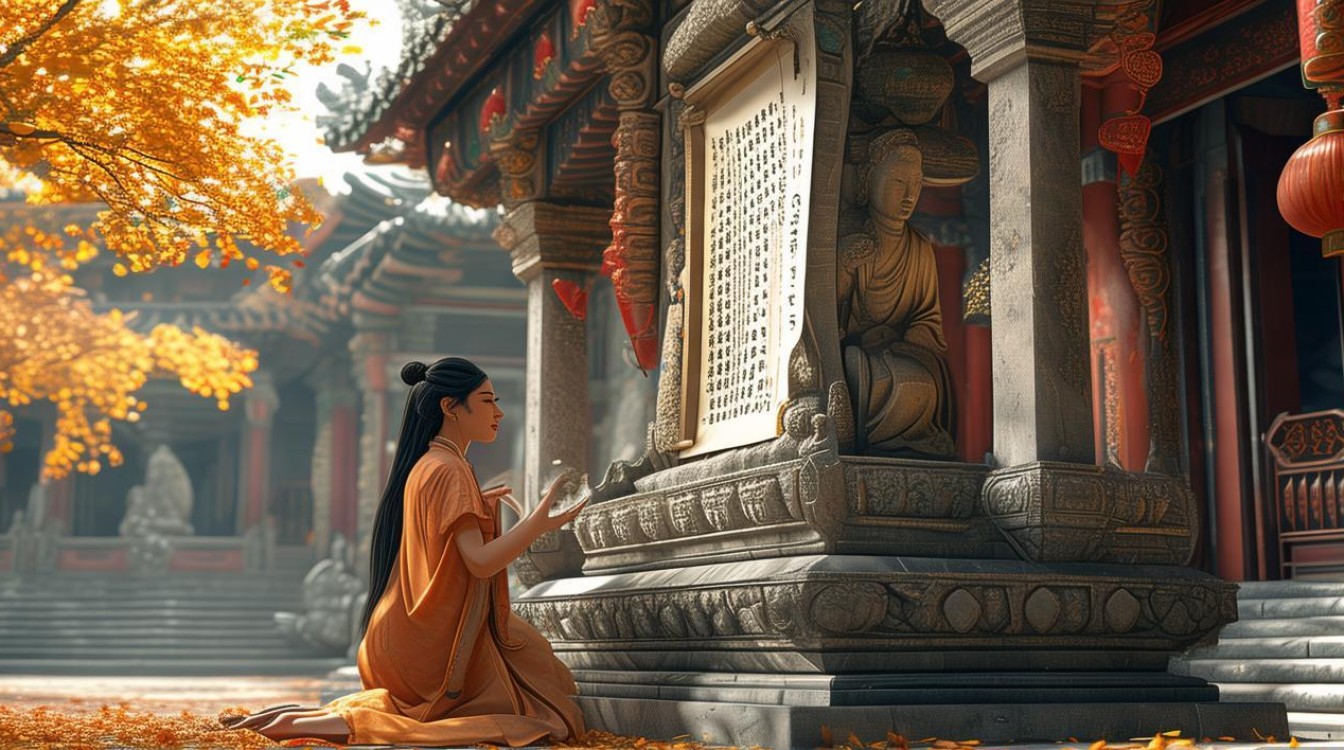 秋天寺庙拜佛优美诗句