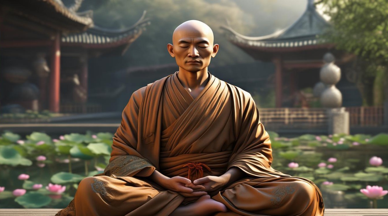 心觉法师打坐
