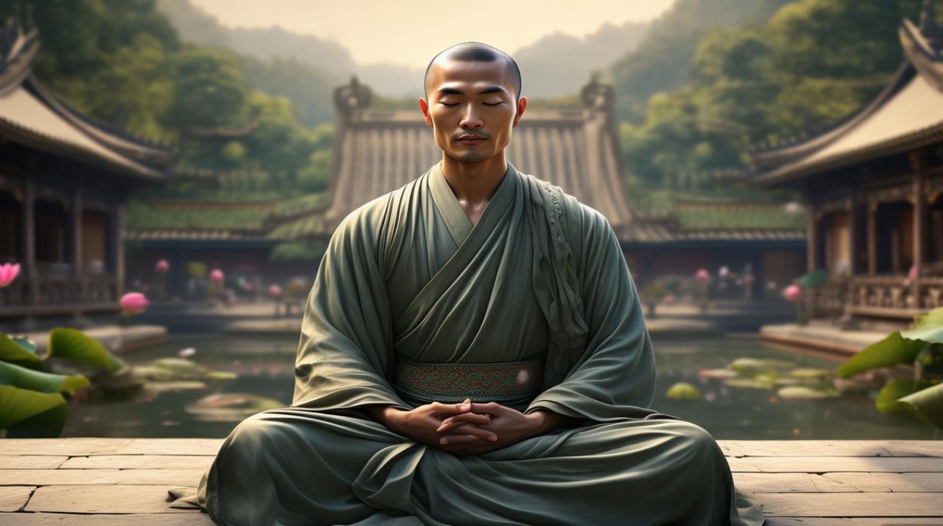 心觉法师打坐