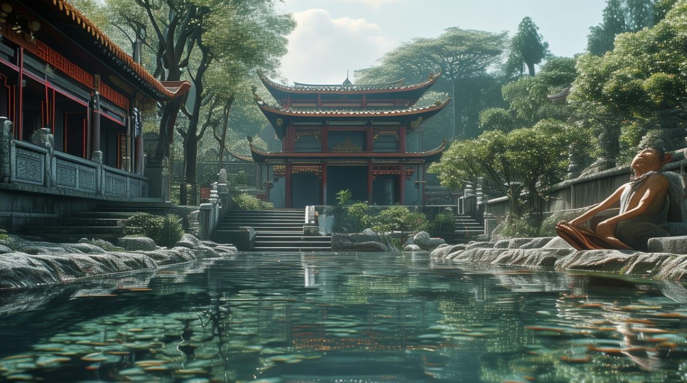 在寺庙感觉心很静