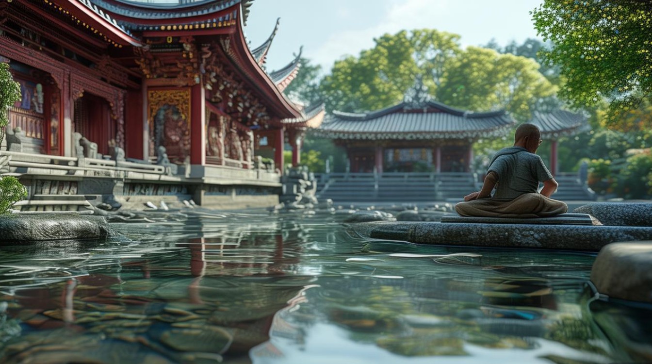 在寺庙感觉心很静
