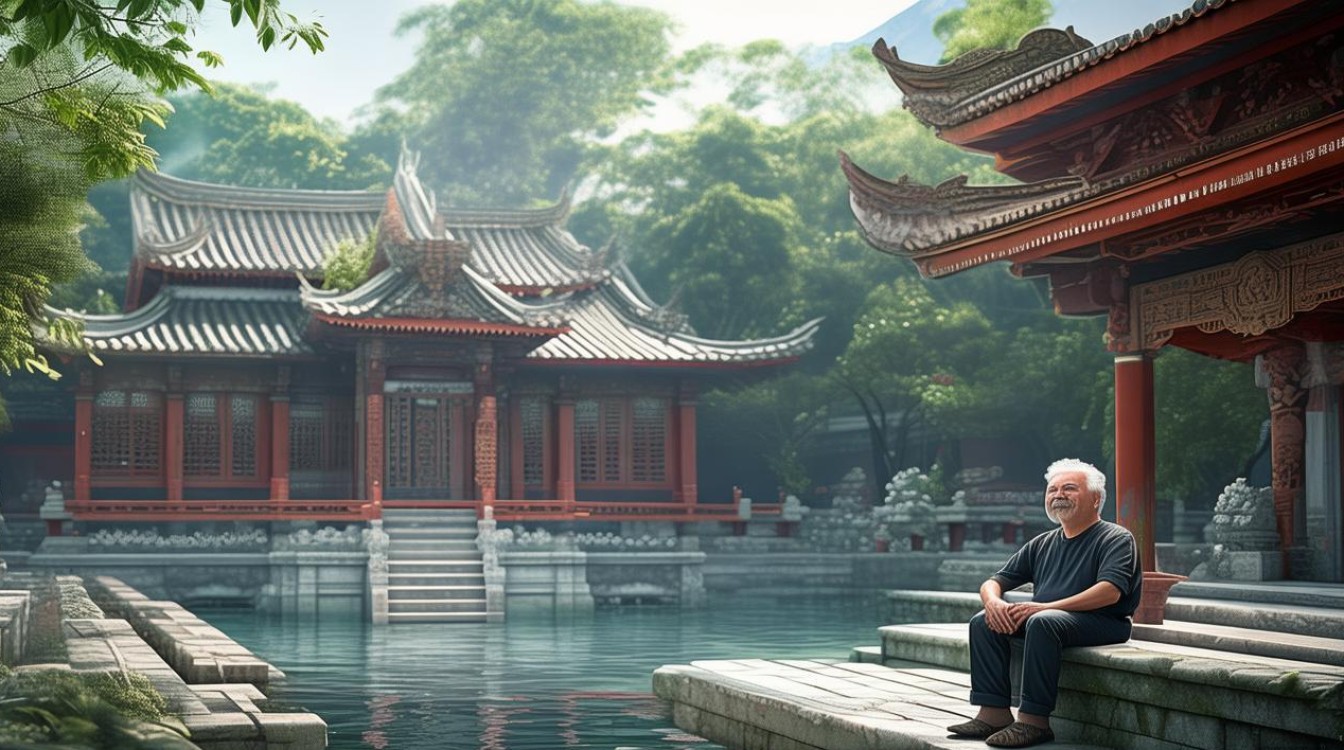在寺庙感觉心很静