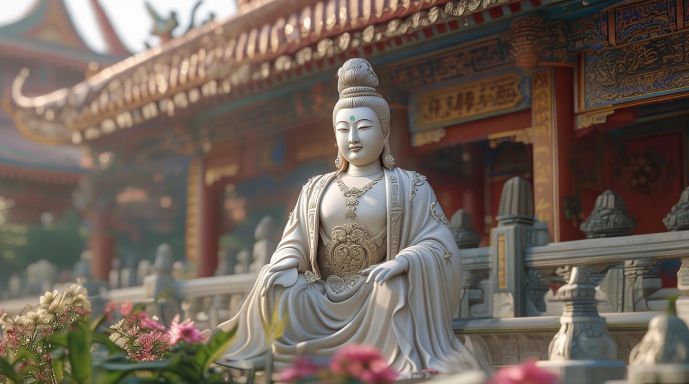 寺庙经常放的观世音