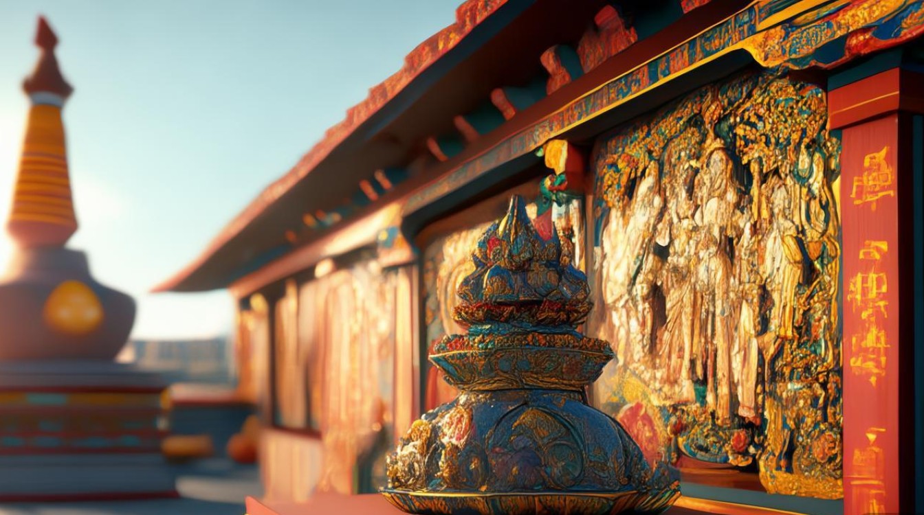藏传佛教寺庙佛塔