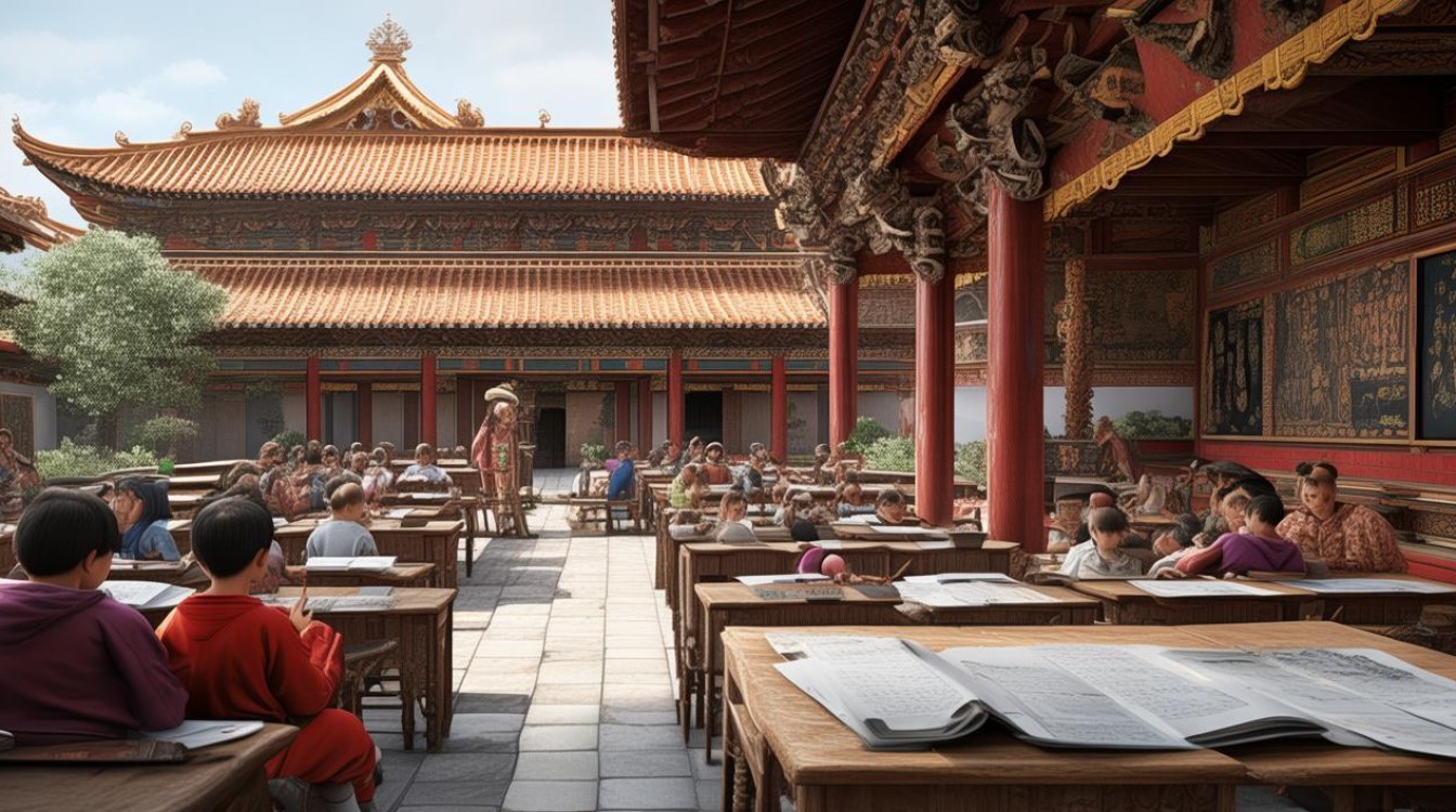 南普陀寺庙上课堂