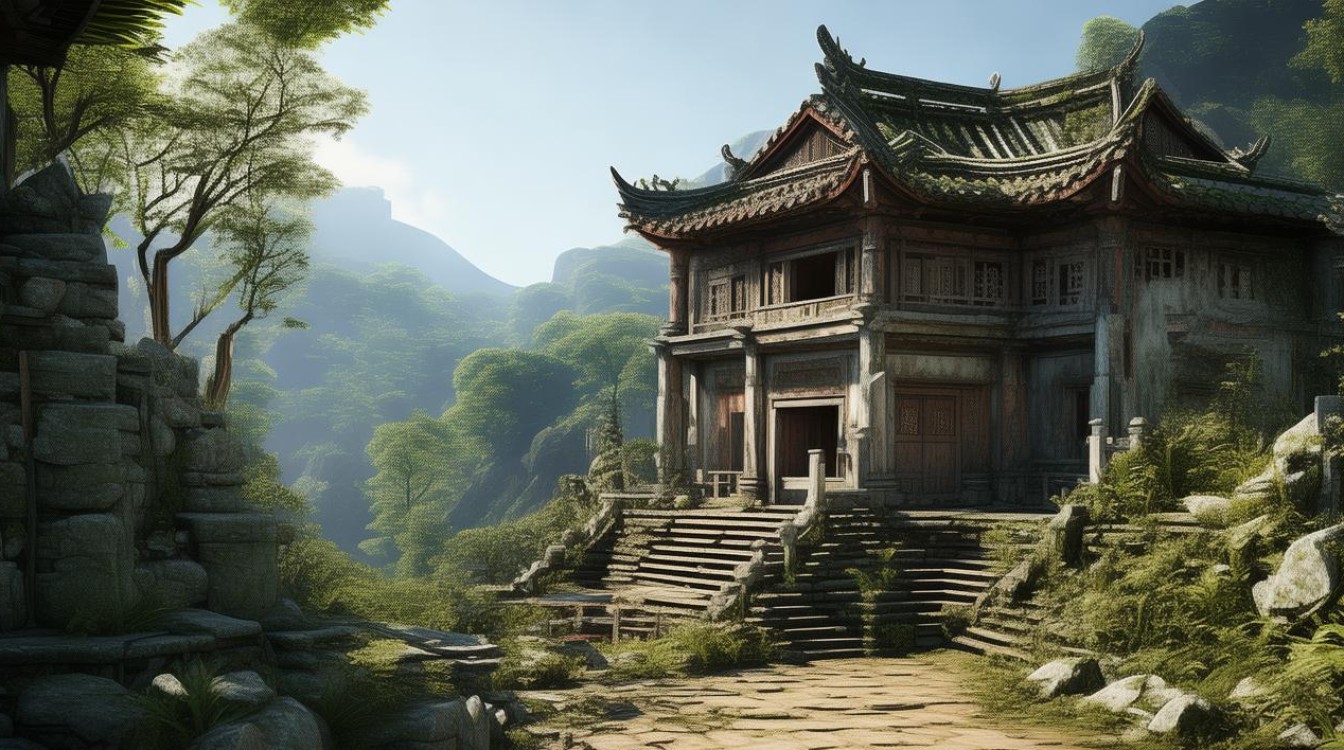 徐州山上废弃的寺庙