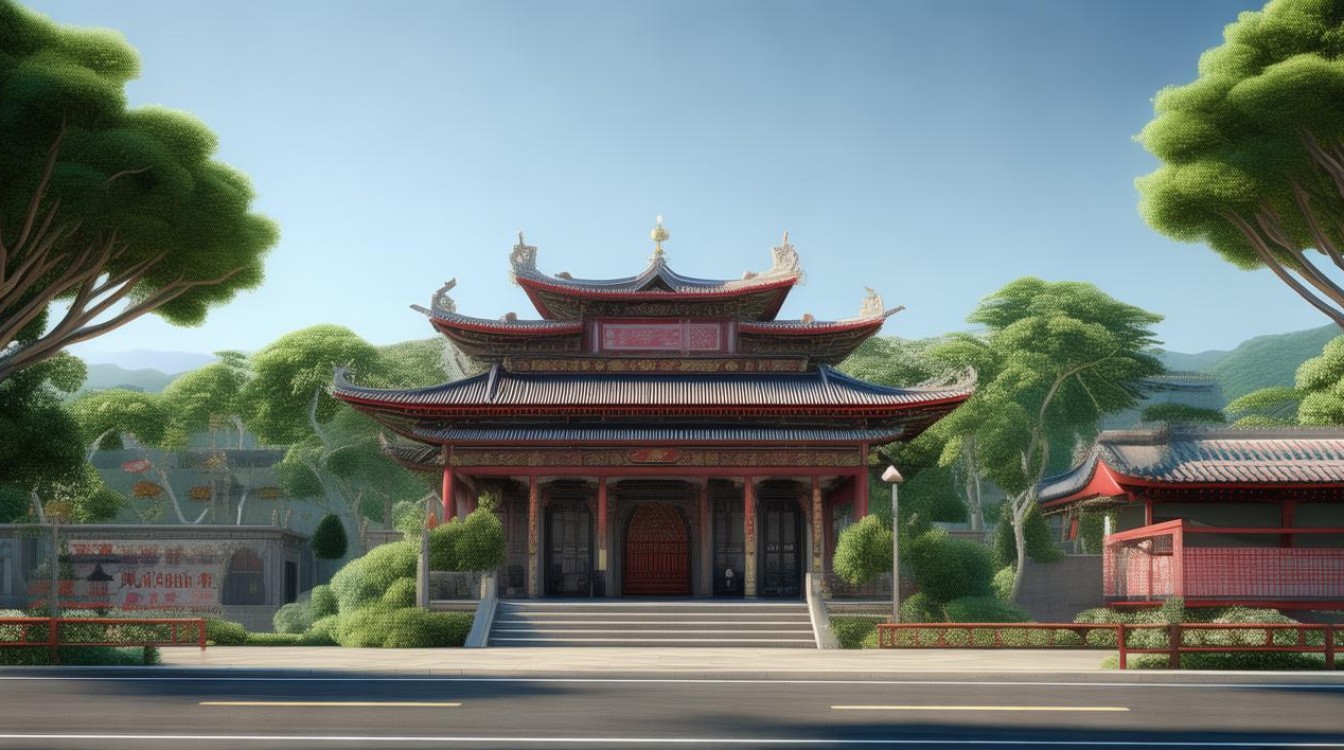 隆回服务区 寺庙
