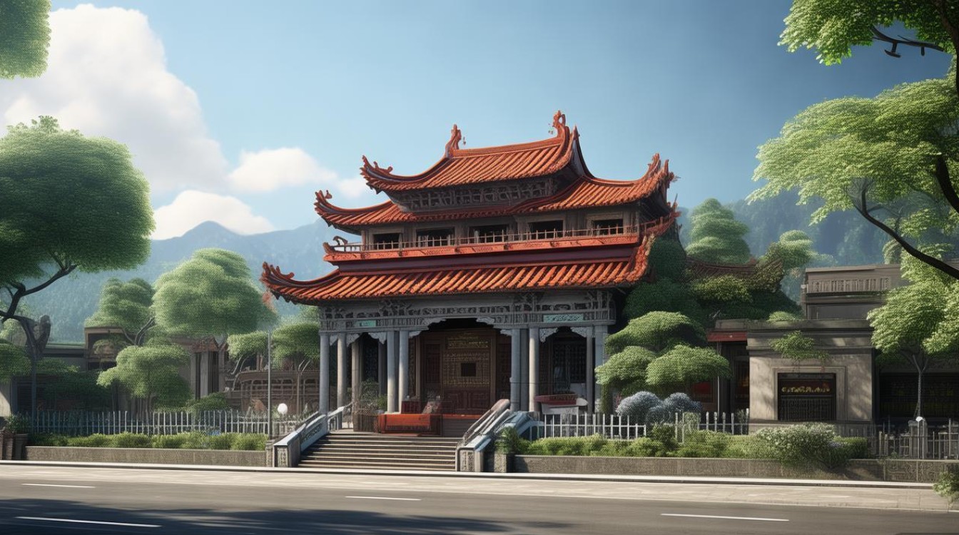 隆回服务区 寺庙