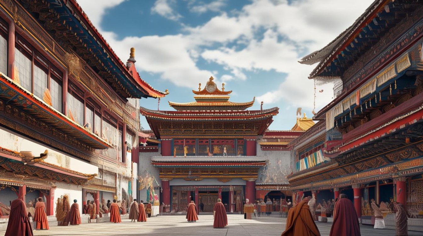 拉萨噶举派寺庙