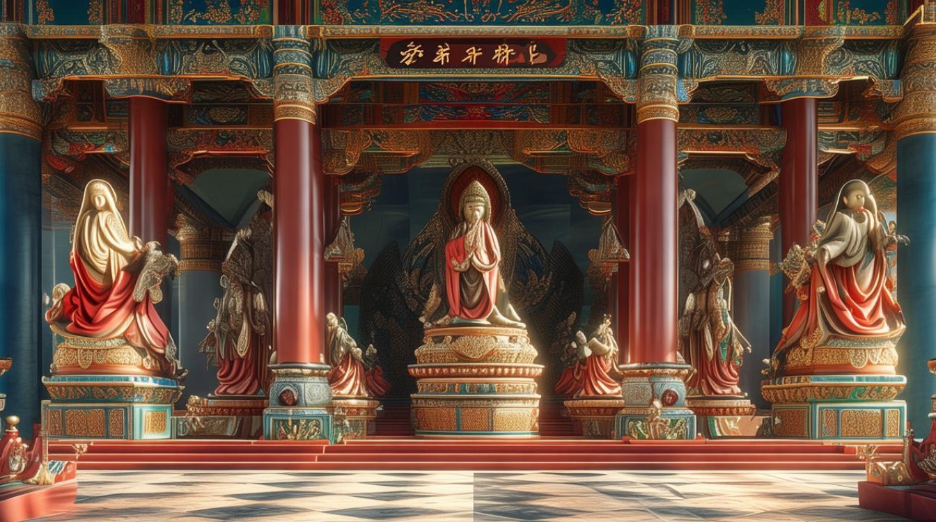 108尊塑像大寺庙