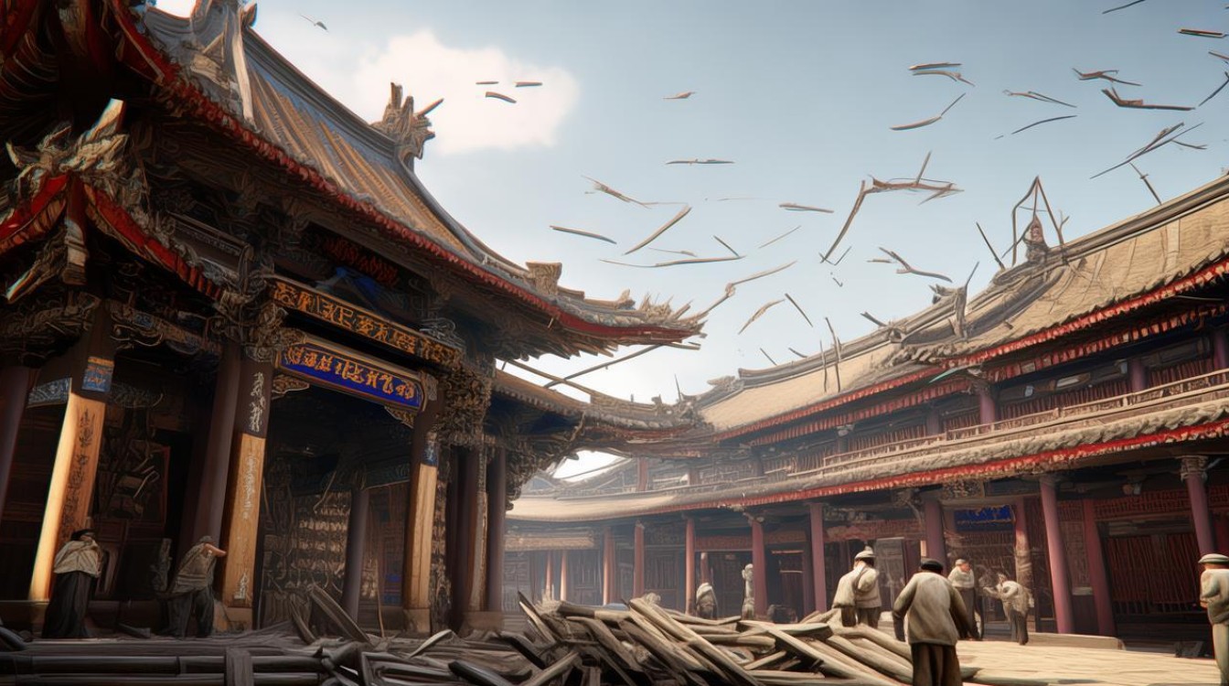 开封 寺庙 建设中