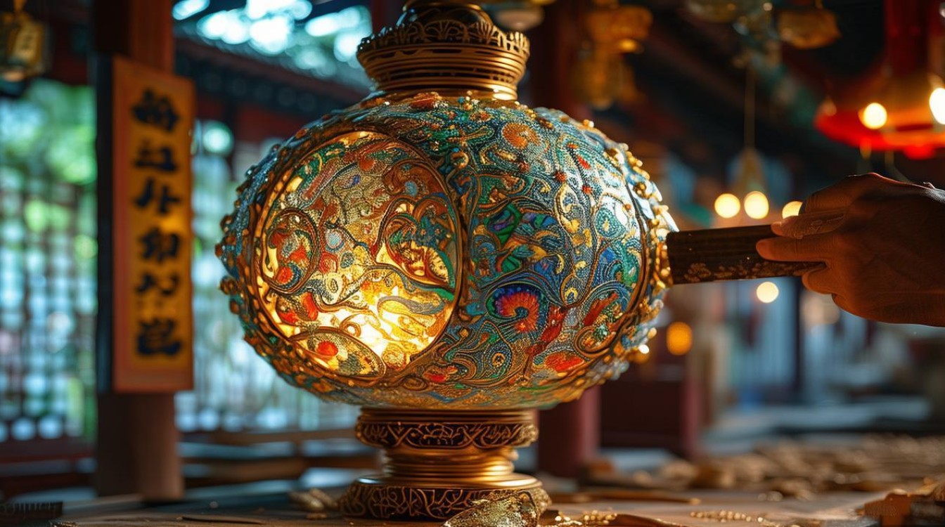 寺庙供灯的制作