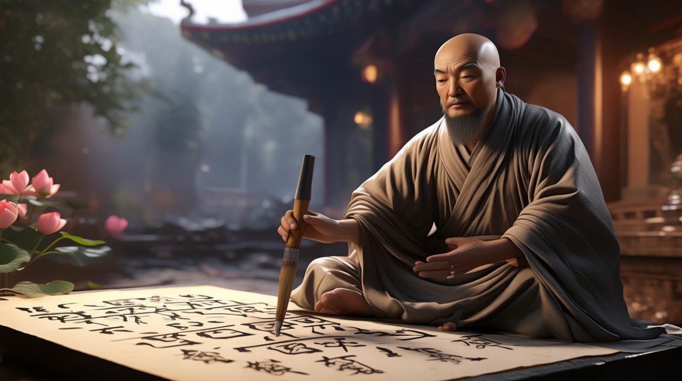 圣忠法师书法