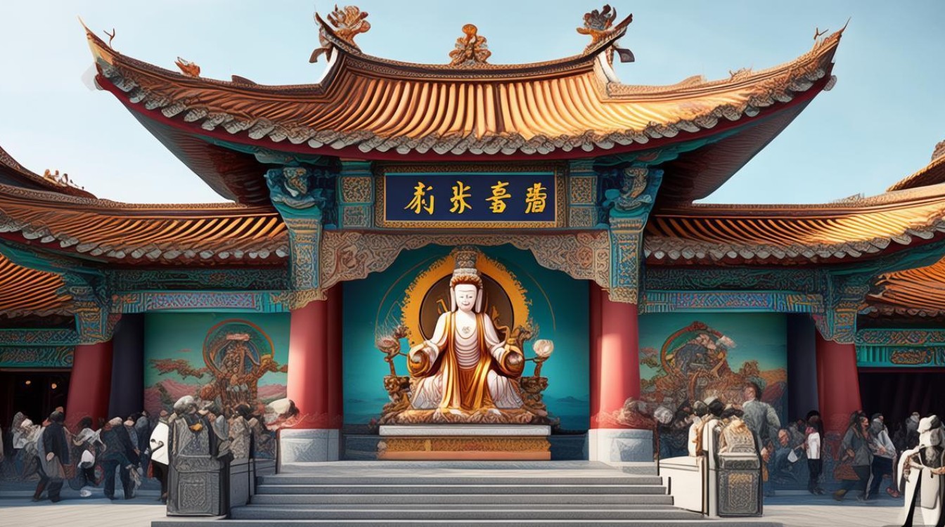 广州供奉文殊菩萨寺庙