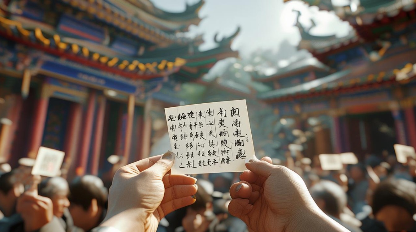 抽签抽到菩萨