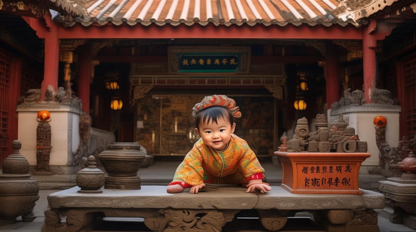 广东住在寺庙里儿童