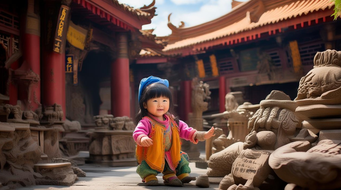 广东住在寺庙里儿童