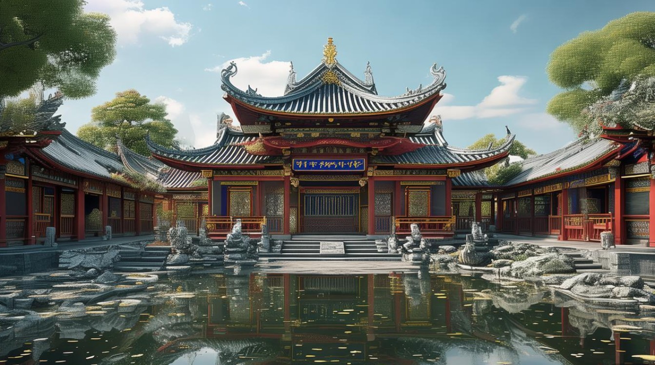 寺庙 三统一