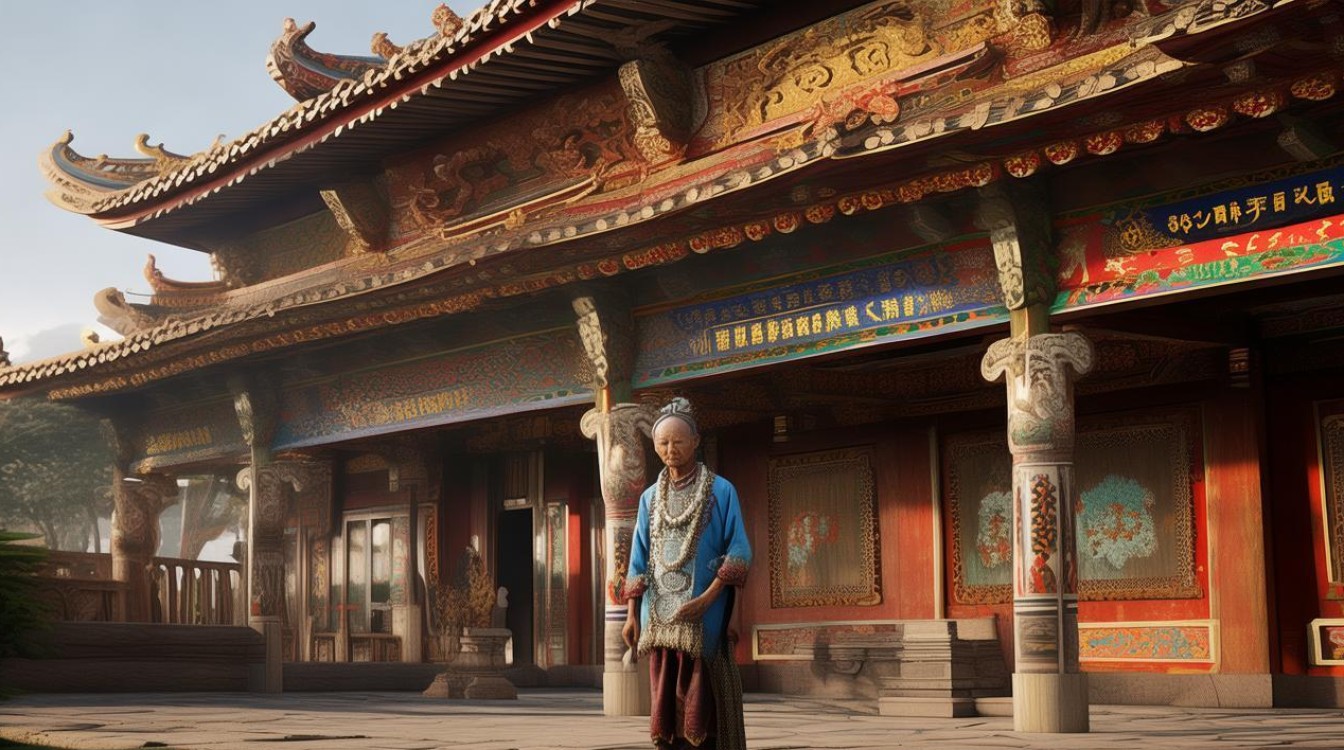傣族老人寺庙用的