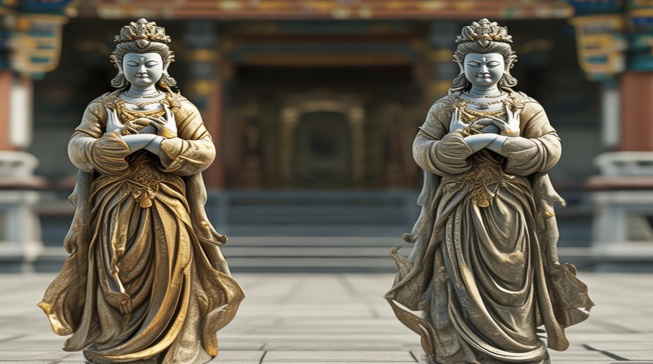 两尊菩萨失和