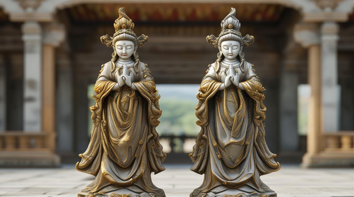 两尊菩萨失和