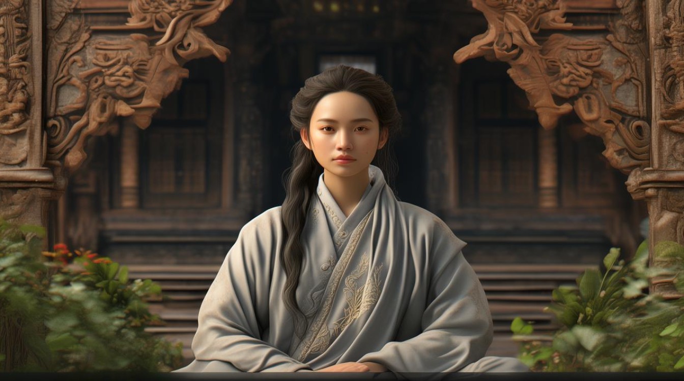住寺庙的女居士
