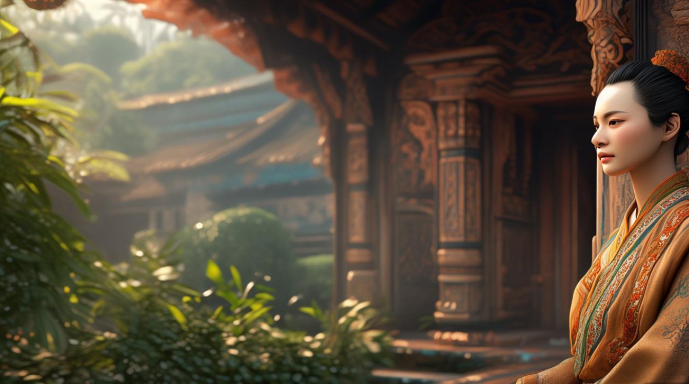 住寺庙的女居士