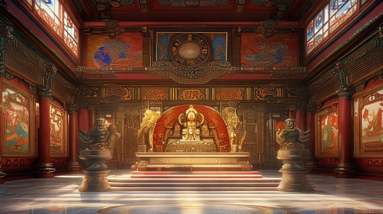 寺庙天王殿内景