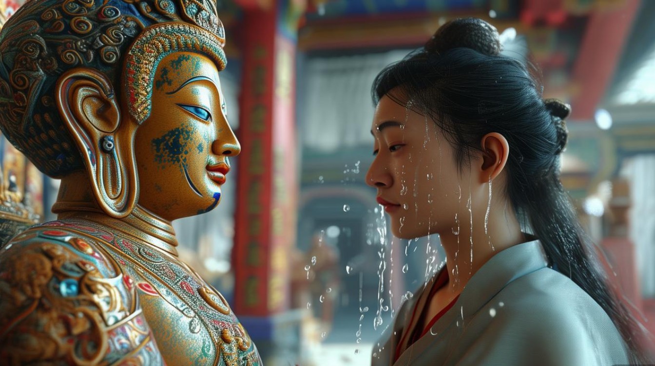 拜菩萨活佛流泪