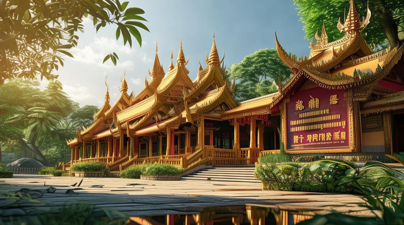 西双版纳法住寺庙