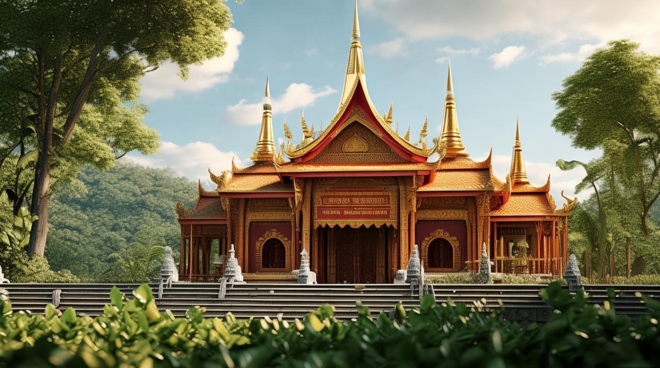 西双版纳法住寺庙