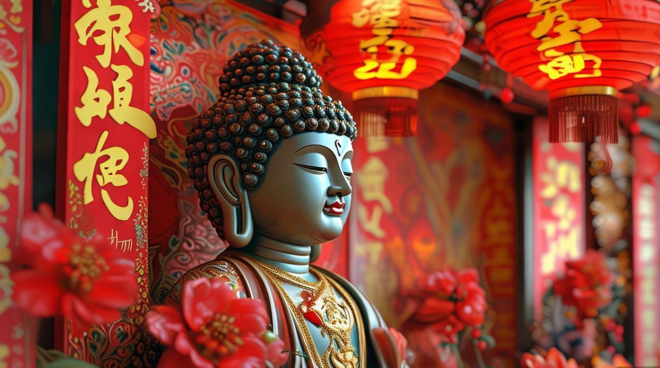贺新春菩萨图片