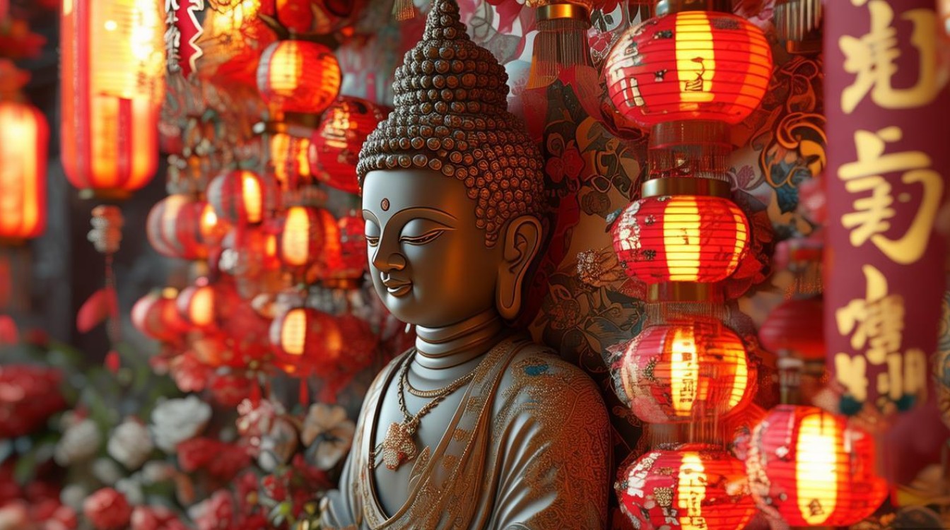 贺新春菩萨图片
