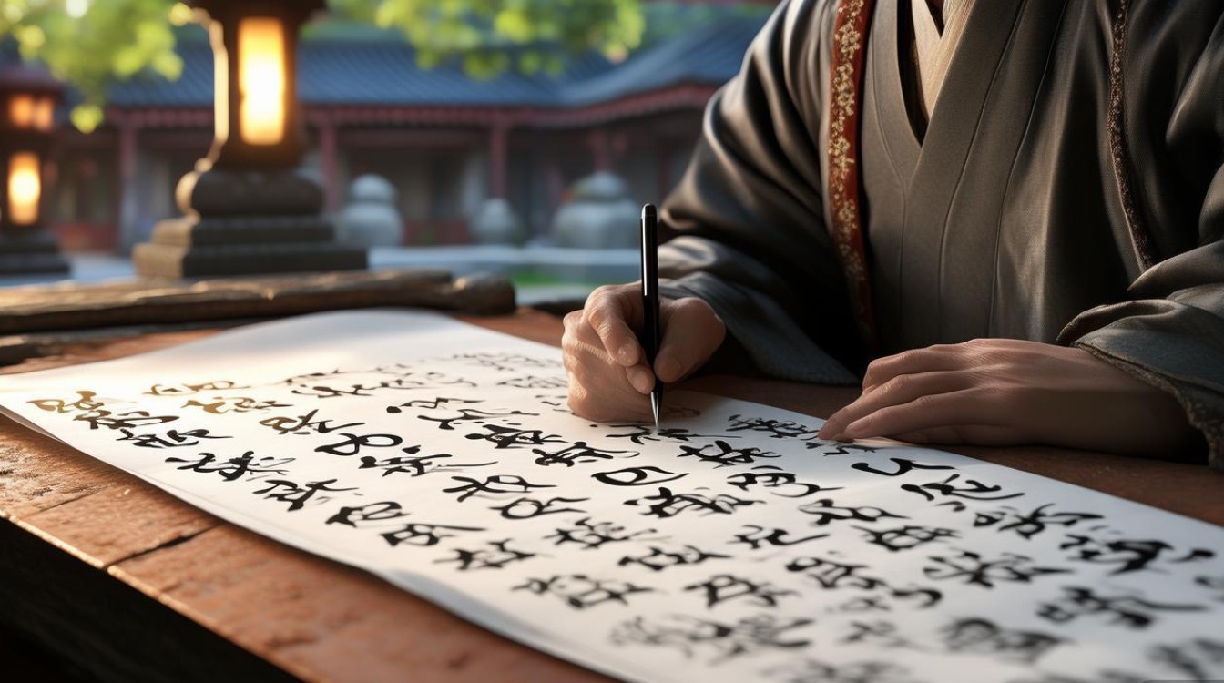 传义法师书法