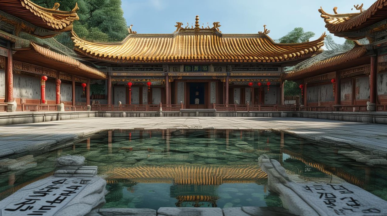 九华山古老寺庙